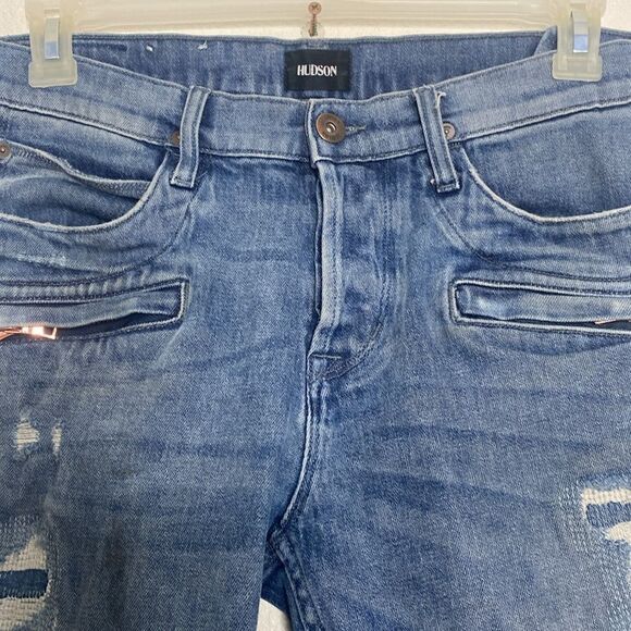 HUDSON Blinder Skinny Biker Men’s Jeans Size 34 - Picture 3 of 10